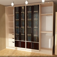 Заказать мебель: шкаф для медиатеки, библиотеки, коллекций. Корпусная мебель на заказ в Москве от производителя